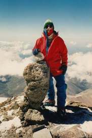 Nigel Roberts on the summit of Mt Elbrus